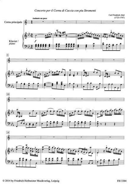 Produktbild: Abel, C: Concerto per il Cornu di Caccia con piu Stromenti