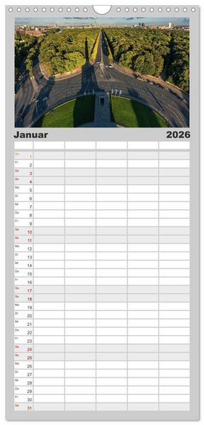 Produktbild: Familienplaner 2026 - Berlin - Faszination Hauptstadt mit 5 Spalten (Wandkalender, 21 x 45 cm) CALVENDO