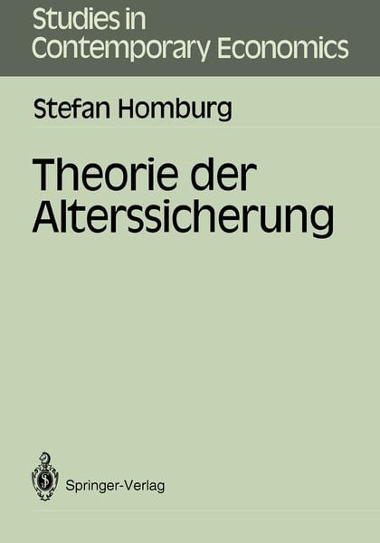 Produktbild: Theorie der Alterssicherung