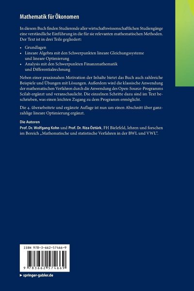 Produktbild: Mathematik f&uuml;r &Ouml;konomen