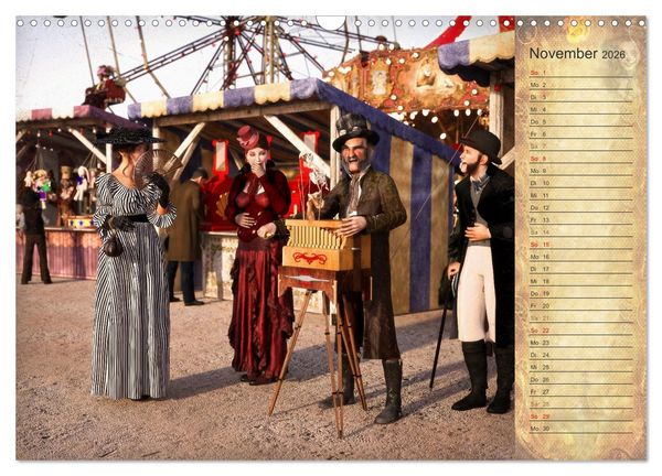 Produktbild: Steampunk Carnival (Wandkalender 2026 DIN A3 quer), CALVENDO Monatskalender