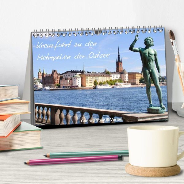 Produktbild: Kreuzfahrt zu den Metropolen der Ostsee - Conrad Stein Verlag (Tischkalender 2026 DIN A5 quer), CALVENDO Monatskalender