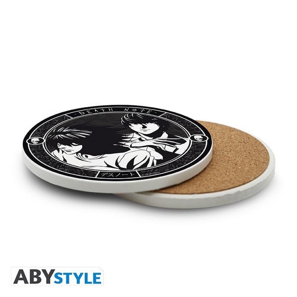 Produktbild: DEATH NOTE - Ceramic Coasters "L & Light"