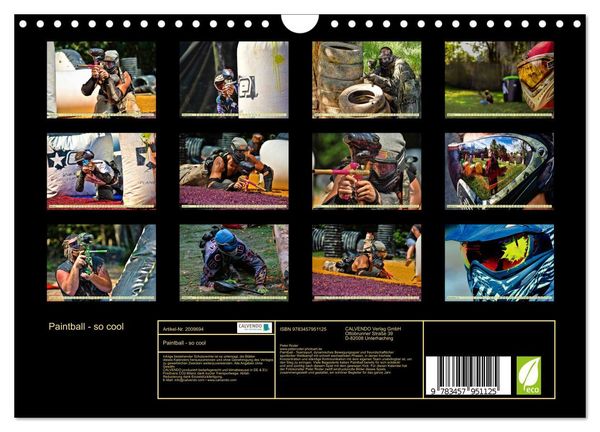 Produktbild: Paintball - so cool (Wandkalender 2026 DIN A4 quer), CALVENDO Monatskalender