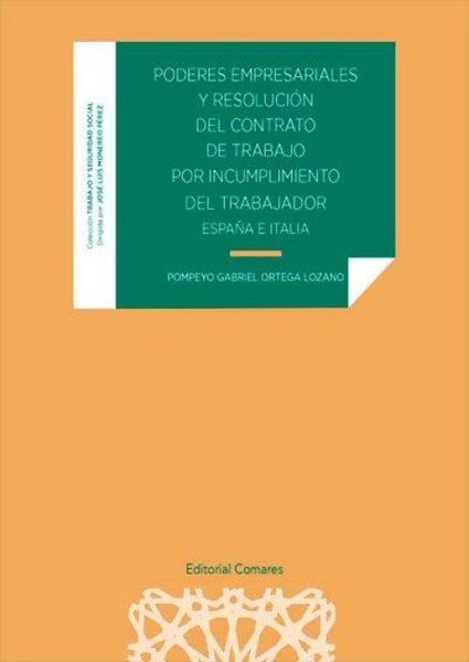 Produktbild: Poderes empresariales y resoluci&oacute;n del contrato de trabajo por incumplimiento del trabajador : Espa&ntilde;a e Italia