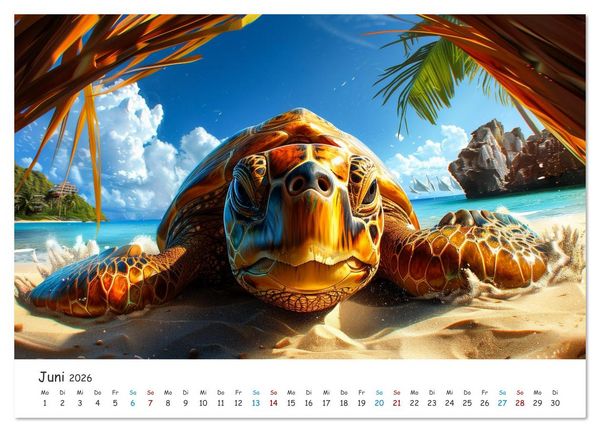 Produktbild: W&auml;chter der Meere (Wandkalender 2026 DIN A4 quer), CALVENDO Monatskalender