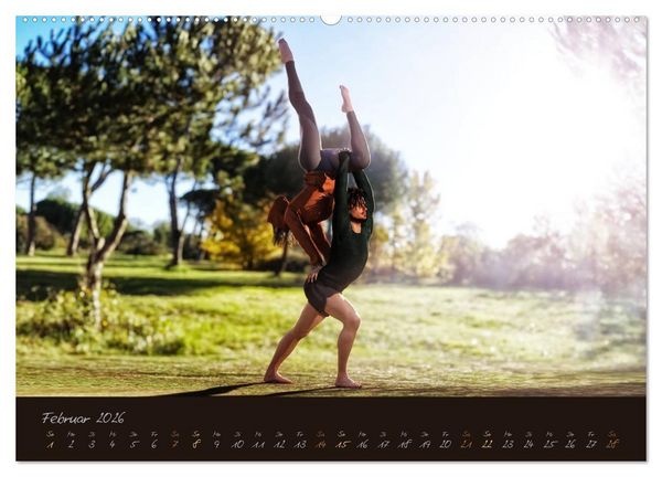 Produktbild: YogaPaare (hochwertiger Premium Wandkalender 2026 DIN A2 quer), Kunstdruck in Hochglanz