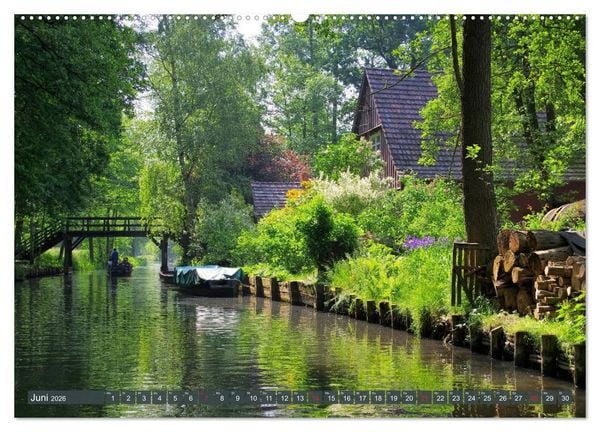 Produktbild: Spreewald - Malerische Kulturlandschaft in Brandenburg (Wandkalender 2026 DIN A2 quer), CALVENDO Monatskalender
