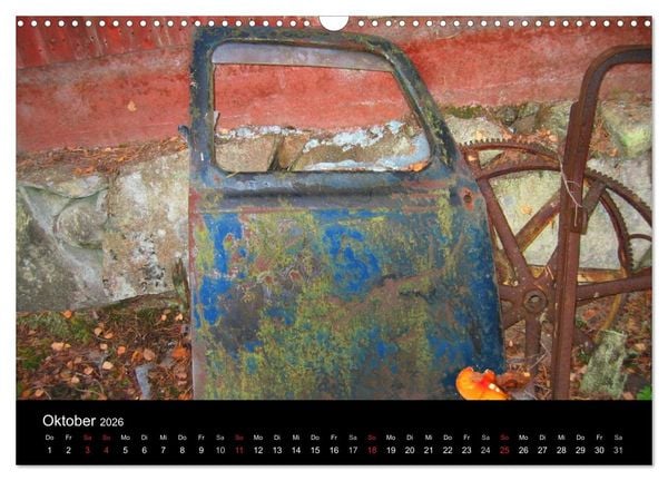 Produktbild: Schrottautos im Kyrk&ouml; Mosse (Wandkalender 2026 DIN A3 quer), CALVENDO Monatskalender