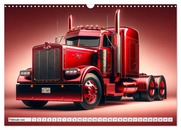 Produktbild: Faszination Truck: KI-Designs von Lack und Leistung (Wandkalender 2026 DIN A3 quer), CALVENDO Monatskalender