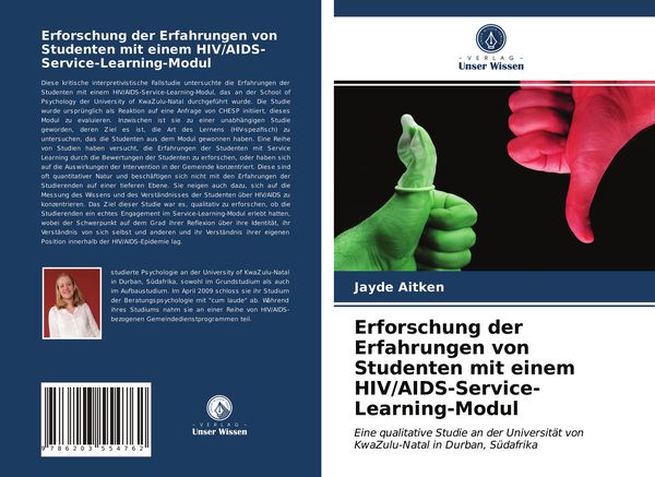 Produktbild: Erforschung der Erfahrungen von Studenten mit einem HIV/AIDS-Service-Learning-Modul