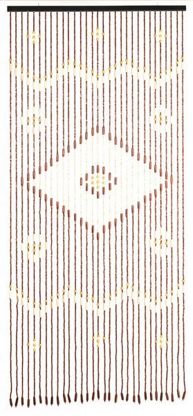 Produktbild: Bambusvorhang Rhombus, mehrfarbig, holz, 90x200 cm, 31 Str&auml;nge aus Ahornholz