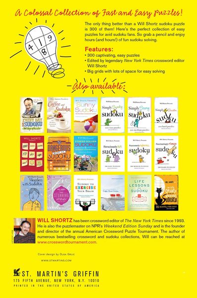 Produktbild: Will Shortz Presents the Ultimate Book of Easy Sudoku