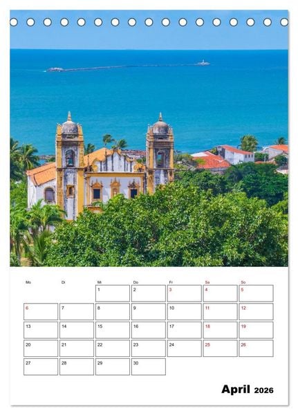 Produktbild: Olinda - ein Traumreiseziel (Tischkalender 2026 DIN A5 hoch), CALVENDO Monatskalender