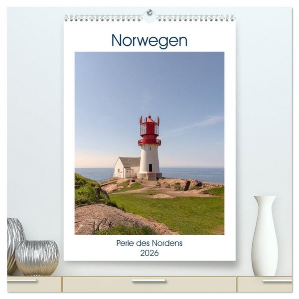 Produktbild: Norwegen - Perle des Nordens (hochwertiger Premium Wandkalender 2026 DIN A2 hoch), Kunstdruck in Hochglanz