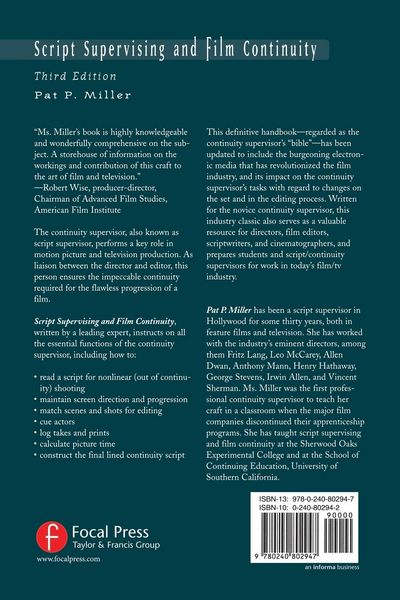 Produktbild: Script Supervising and Film Continuity