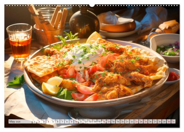 Produktbild: STREET FOOD Impressions around the world (High Quality Premium Wall Calendar 2026 DIN A2 landscape),CALVENDO 12 Month Wall Calendar