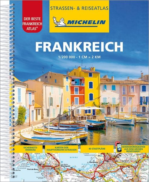 Produktbild: Michelin Stra&szlig;enatlas Frankreich mit Spiralbindung