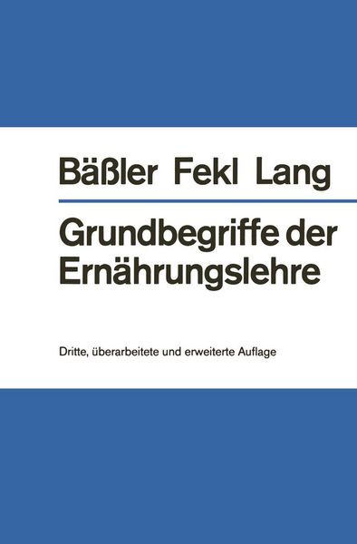 Produktbild: Grundbegriffe der Ern&auml;hrungslehre