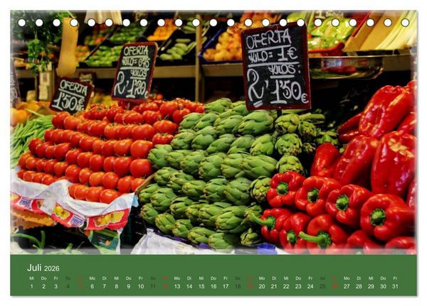 Produktbild: Spanische LebensArt (Tischkalender 2026 DIN A5 quer), CALVENDO Monatskalender