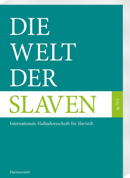 Produktbild: Die Welt der Slaven 70 (2025) 1