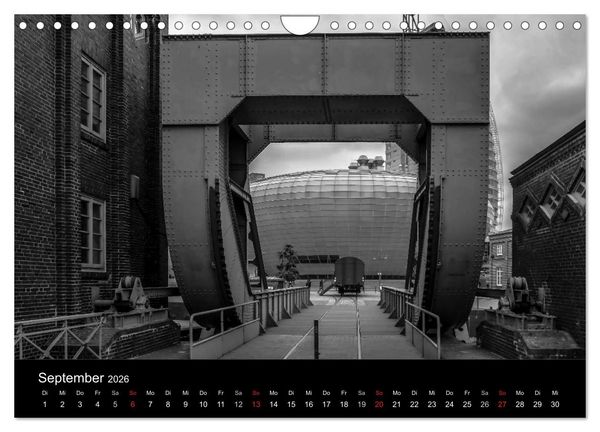 Produktbild: Bremerhaven - Blickpunkte Schwarzwei&szlig; (Wandkalender 2026 DIN A4 quer), CALVENDO Monatskalender