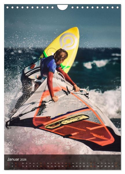 Produktbild: Windsurfing - Wind und Wellen (Wandkalender 2026 DIN A4 hoch), CALVENDO Monatskalender