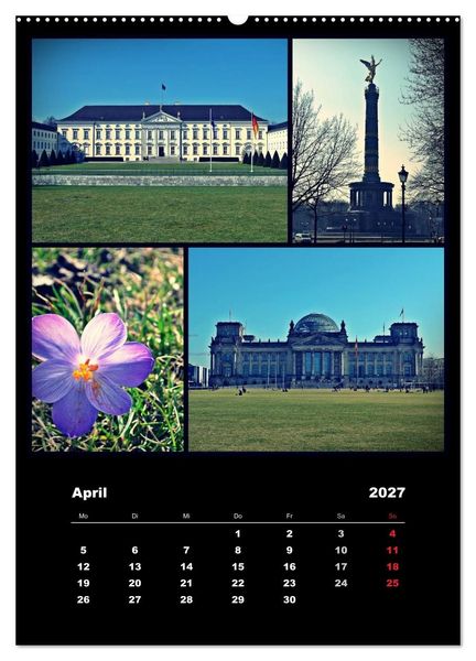 Produktbild: BERLIN / vertikal (Wandkalender 2027 DIN A2 hoch), CALVENDO Monatskalender