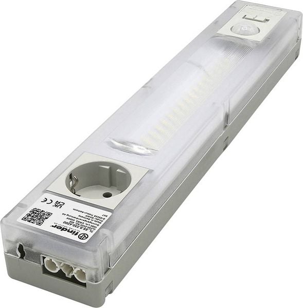 Produktbild: Finder Schaltschrankleuchte LED-Leuchte f&uuml;r den Schaltschrank mit Schuko-Steckdose Transparent, Wei&szlig; 6 W 1000 lm 120 &deg; 230 V/AC (L x B x H) 360 x
