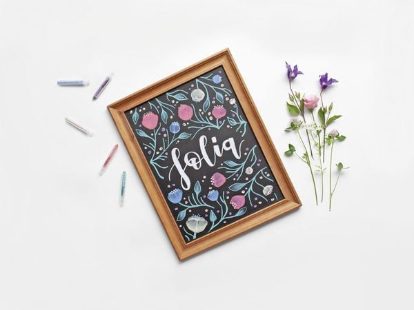 Produktbild: Folia Kreidestifte Set BASIC, 6 Kreidestifte, farbig sortiert