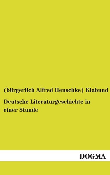 Produktbild: Deutsche Literaturgeschichte in einer Stunde