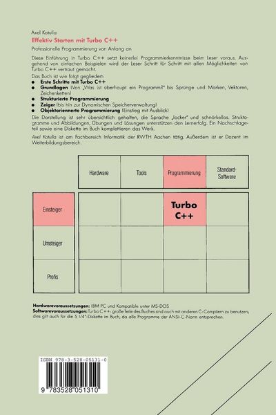Produktbild: Effektiv Starten mit Turbo C++