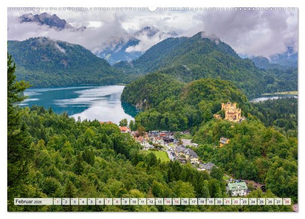 Produktbild: Bayerische Seenlandschaften - Natur im Einklang mit Freizeit und Kultur (Wandkalender 2026 DIN A2 quer), CALVENDO Monatskalender