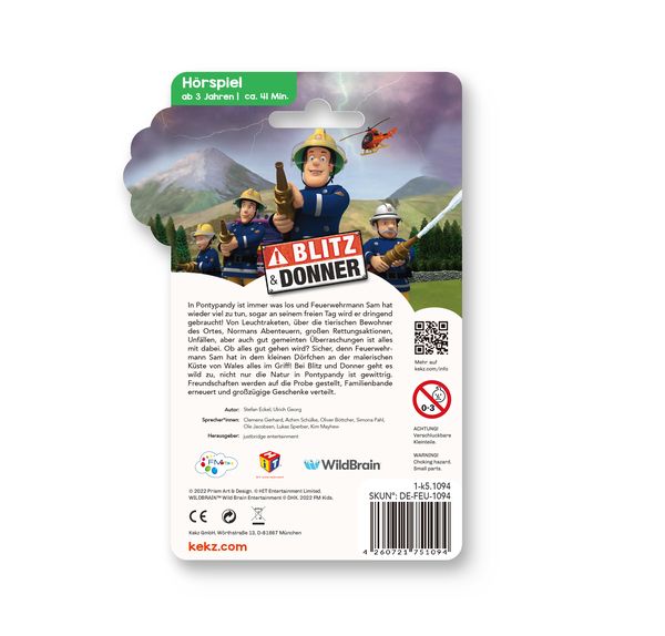 Produktbild: Feuerwehrmann Sam - Blitz und Donner,1 Audio-Chip