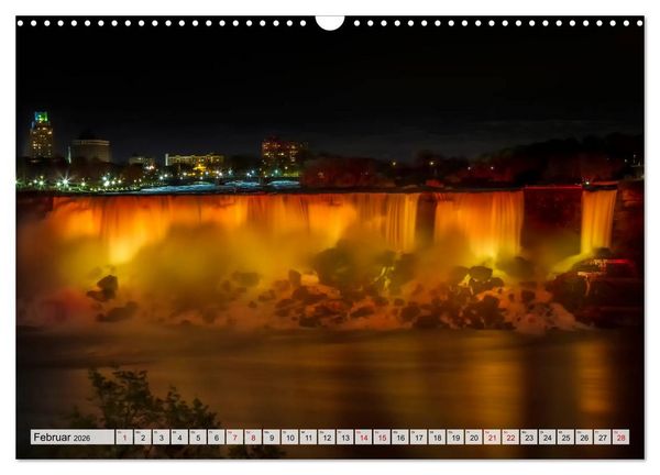 Produktbild: NIAGARAF&Auml;LLE Idyllische Impressionen bei Tag und Nacht (Wandkalender 2026 DIN A3 quer), CALVENDO Monatskalender