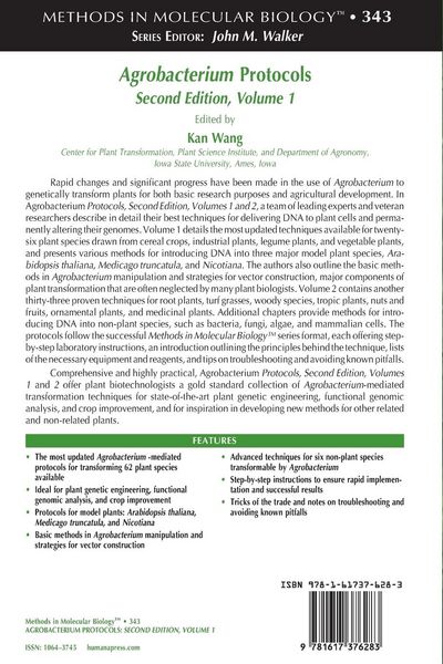 Produktbild: Agrobacterium Protocols