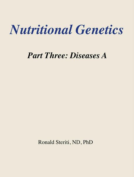 Produktbild: Nutritional Genetics Part 3: Diseases A