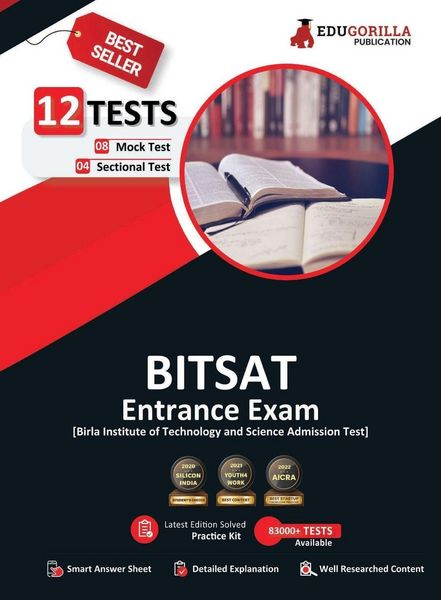 Produktbild: BITSAT Entrance Exam 2023 - Physics, Chemistry, Mathematics, English, Logical Reasoning - 8 Mock Tests 4 Sectional Tests (1100 Solved Questions) with