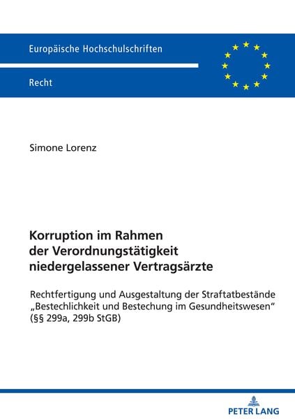 Produktbild: Korruption im Rahmen der Verordnungst&auml;tigkeit niedergelassener Vertrags&auml;rzte
