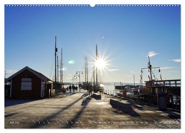 Produktbild: Oslo - Norwegen (hochwertiger Premium Wandkalender 2026 DIN A2 quer), Kunstdruck in Hochglanz