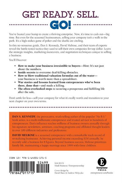 Produktbild: No B.S. Guide to Selling Your Company for Top Dollar