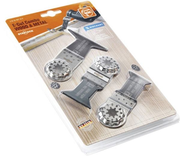 Produktbild: Fein 35222967100 E-Cut Combo SL WOOD & METAL Tauchs&auml;geblatt-Set 1 St.