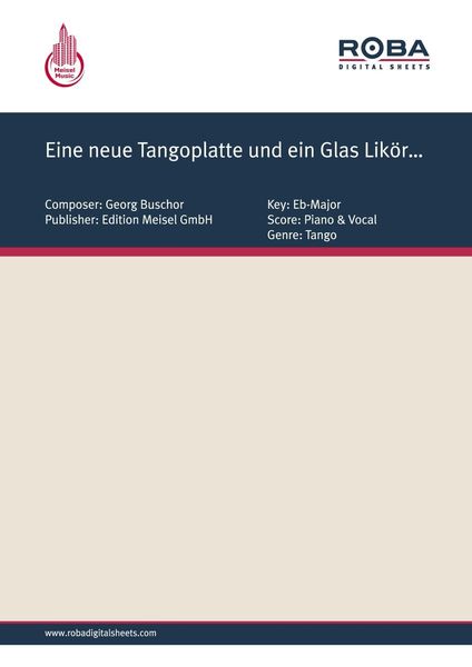 Produktbild: Eine neue Tangoplatte und ein Glas Lik&ouml;r...