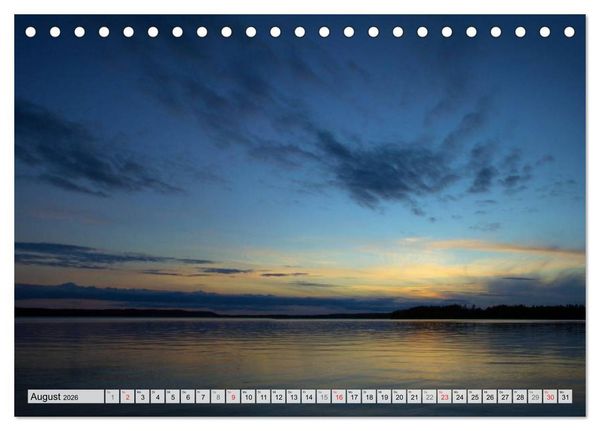 Produktbild: FINNLAND Traumhafte Landschaften (Tischkalender 2026 DIN A5 quer), CALVENDO Monatskalender