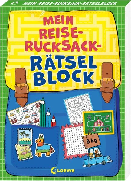 Produktbild: Mein Reise-Rucksack-R&auml;tselblock [gr&uuml;n]
