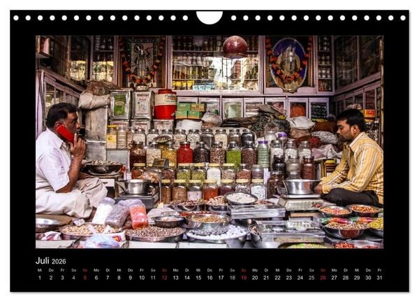 Produktbild: Willkommen in Indien 2026 (Wandkalender 2026 DIN A4 quer), CALVENDO Monatskalender