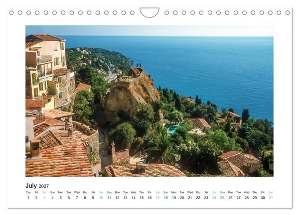 Produktbild: French Riviera The Light of the Blue Coast (Wall Calendar 2027 DIN A4 landscape), CALVENDO 12 Month Wall Calendar