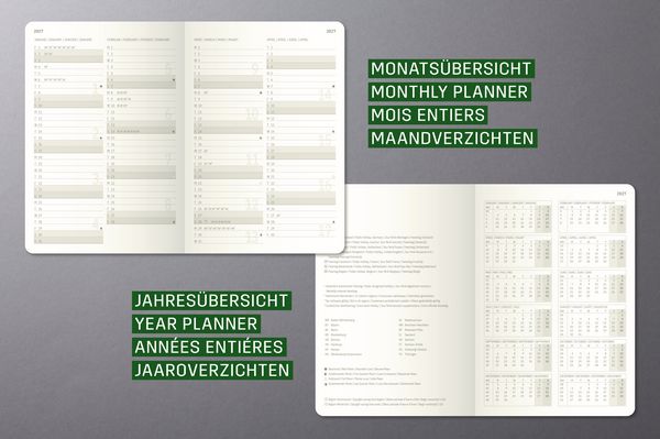 Produktbild: SIGEL C2710 Tageskalender Conceptum 2027, ca. A5, Hardcover, schwarz
