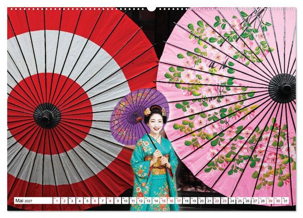 Produktbild: Farbenfrohes Japan (Wandkalender 2027 DIN A2 quer), CALVENDO Monatskalender