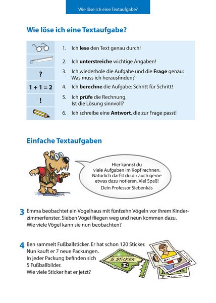 Produktbild: Textaufgaben Mittel-/Hauptschule 5. Klasse, A5-Heft